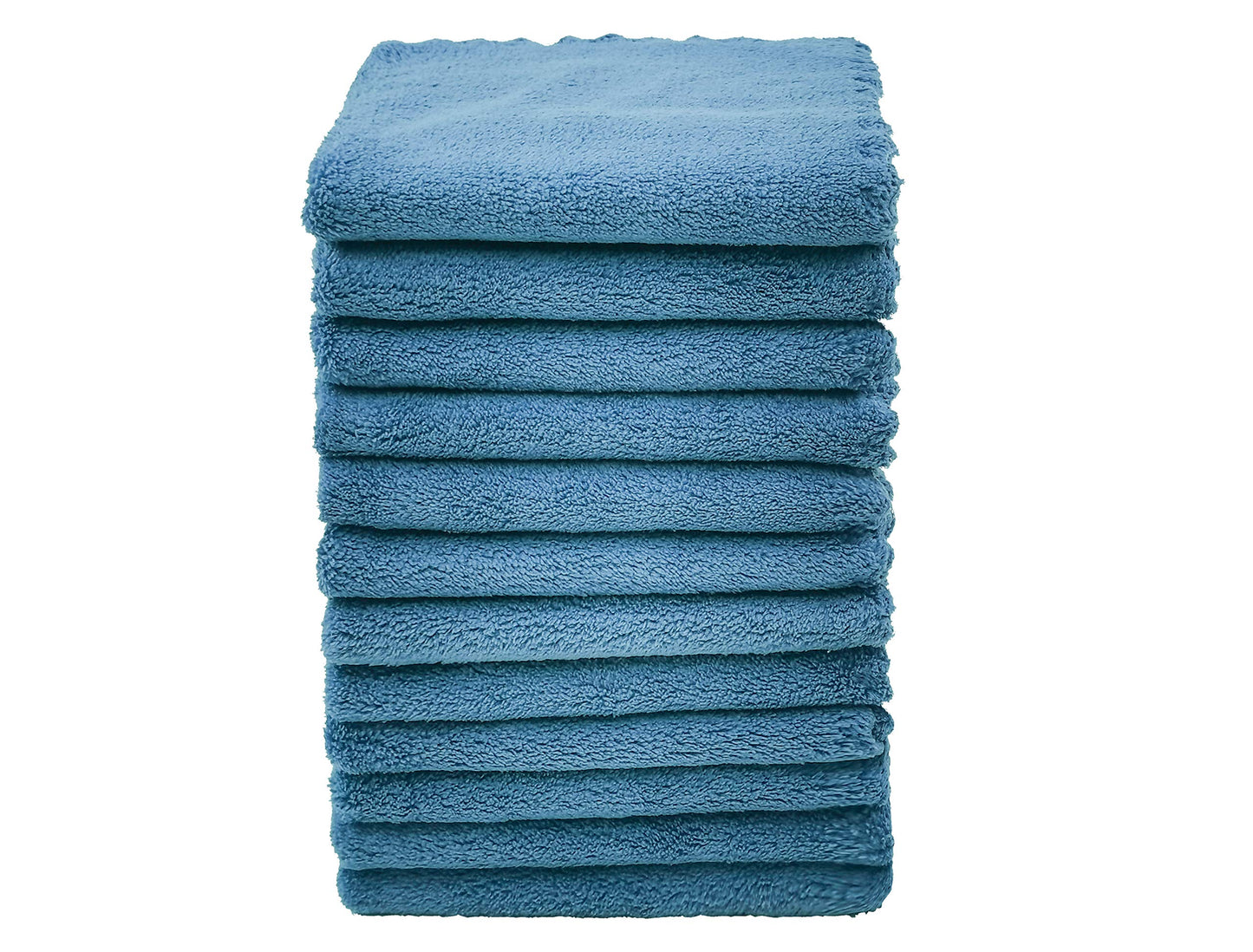 Kyapoo - Juego de 12 paños de microfibra de 12 x 12 pulgadas, extra absorbentes y suaves para recién nacidos, bebés y niños pequeños, color azul marino
