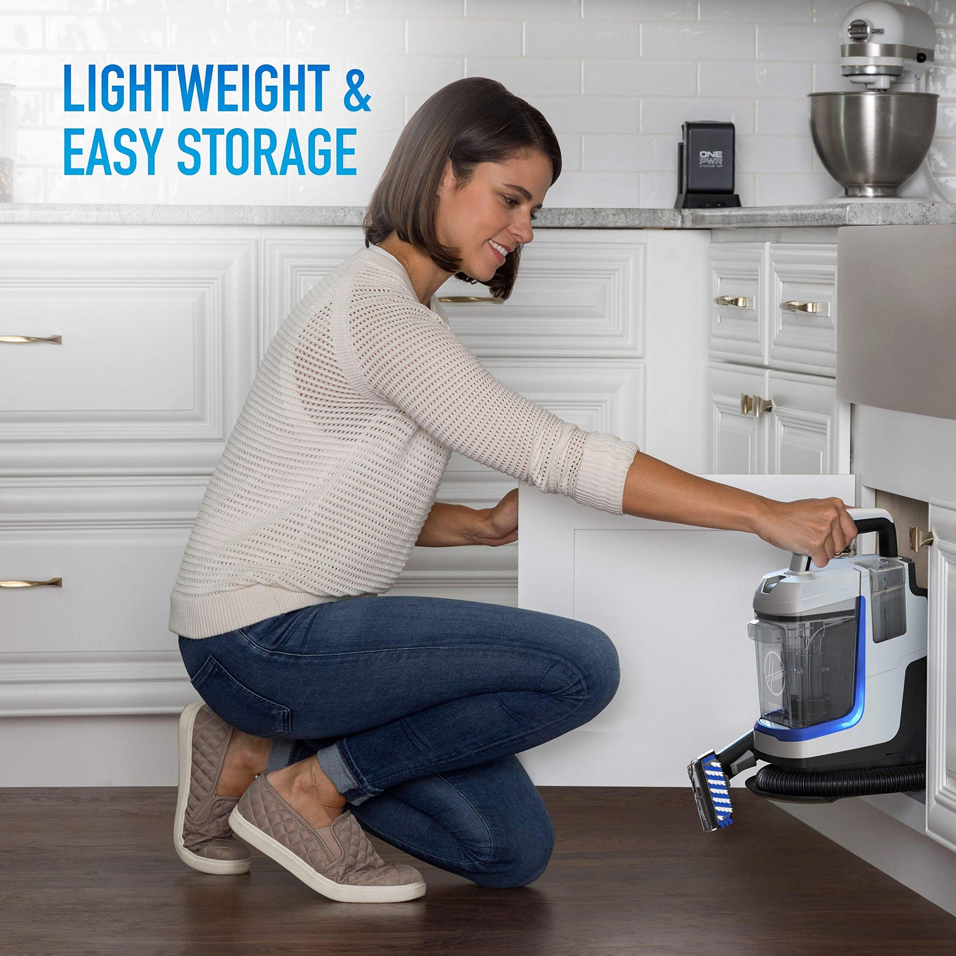 Hoover BH12001 Spotless Go - Removedor de Manchas y Manchas Funciona con Pilas, Color Azul