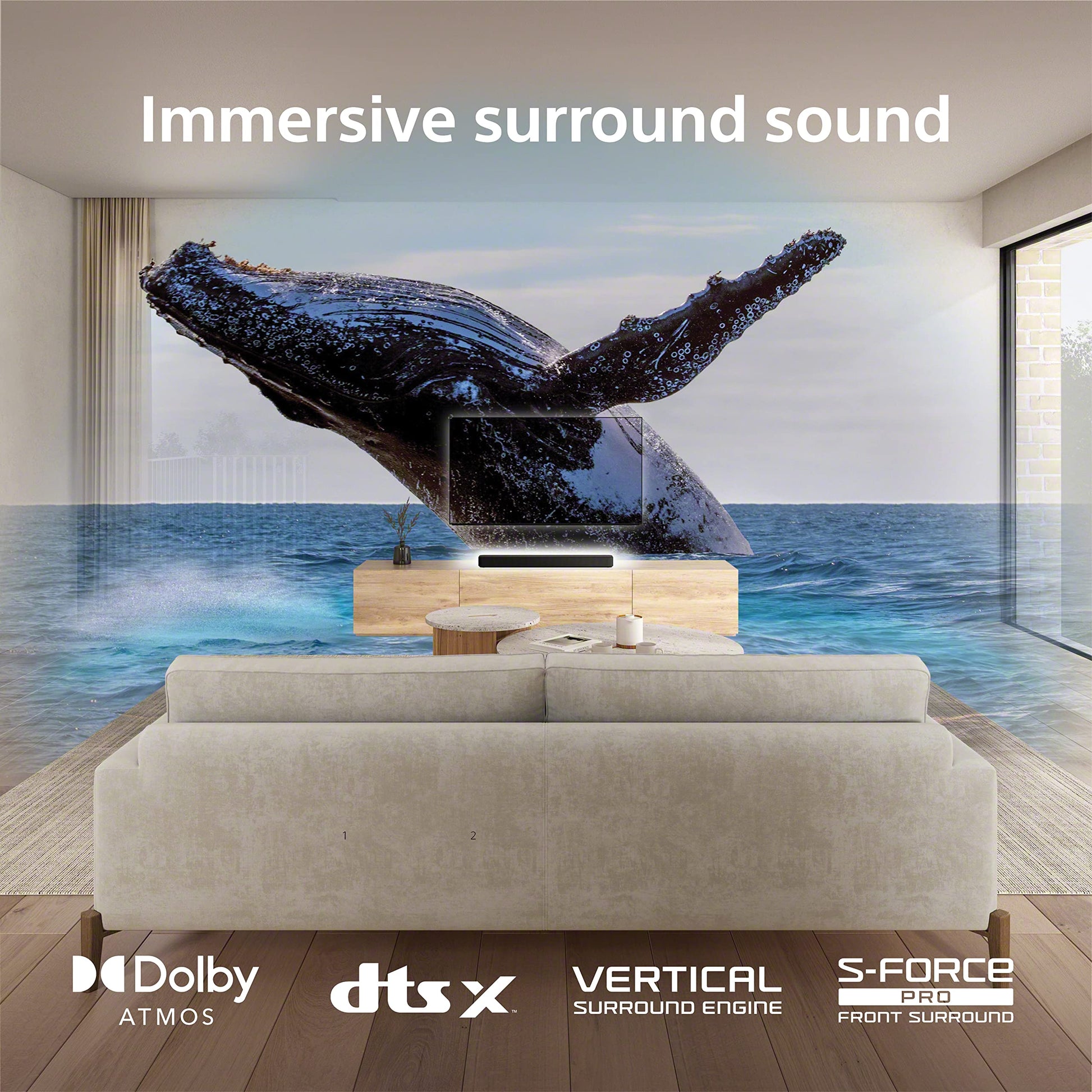 Sony Barra de Sonido HT-S2000 de 3.1 Canales Dolby Atmos®/DTS:X®