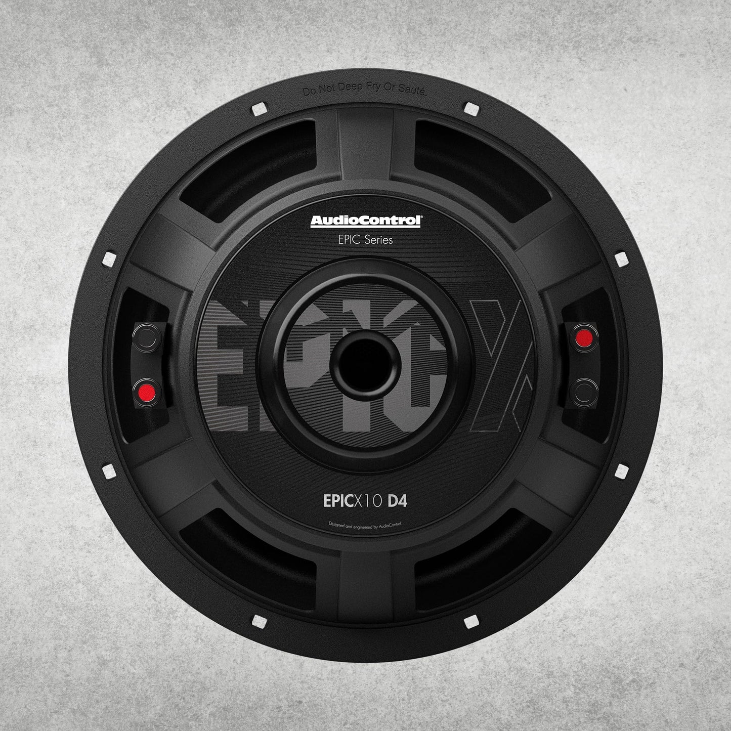 AudioControl EPICX Series - Altavoz de subwoofer para coche de 10 pulgadas, potencia máxima de 750 W (500 W RMS), bobinas de voz duales de 4 ohmios, subwoofer Loud Pro StreetBass para sistema de audio