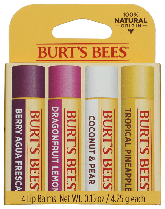 Burts Bees Tropical Assortment Lip Balm, 0.6 OZ