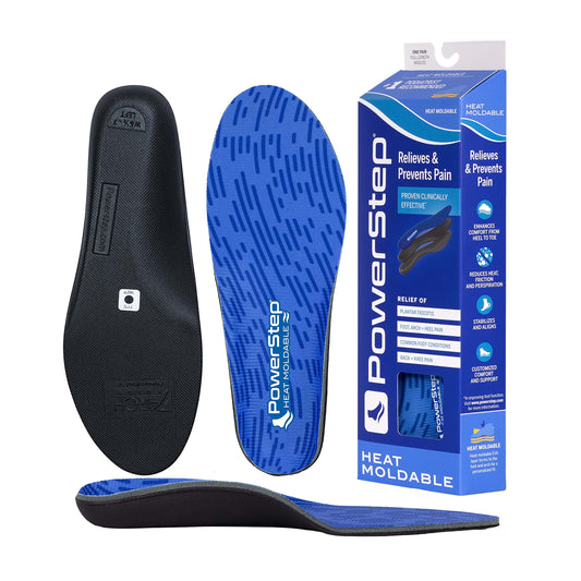 Plantillas Ortopédicas Powerstep Azul Archmold Maximum para Mujer y Hombre