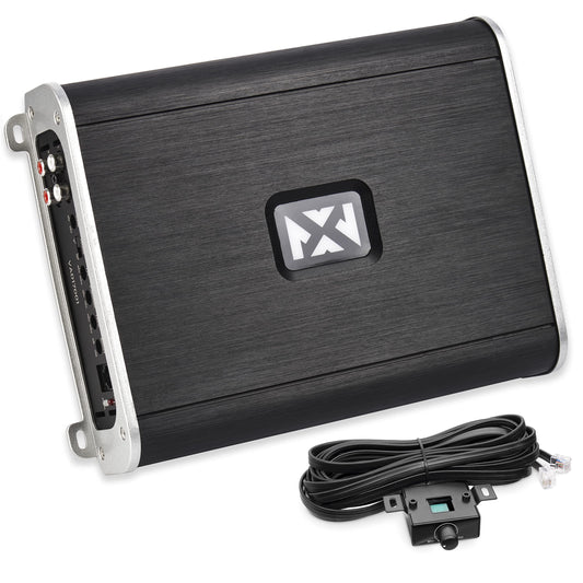 Amplificador Monoblock NVX 1700W RMS Clase D con Control de Bajos para Automóvil/Marino/Deportes Acuáticos