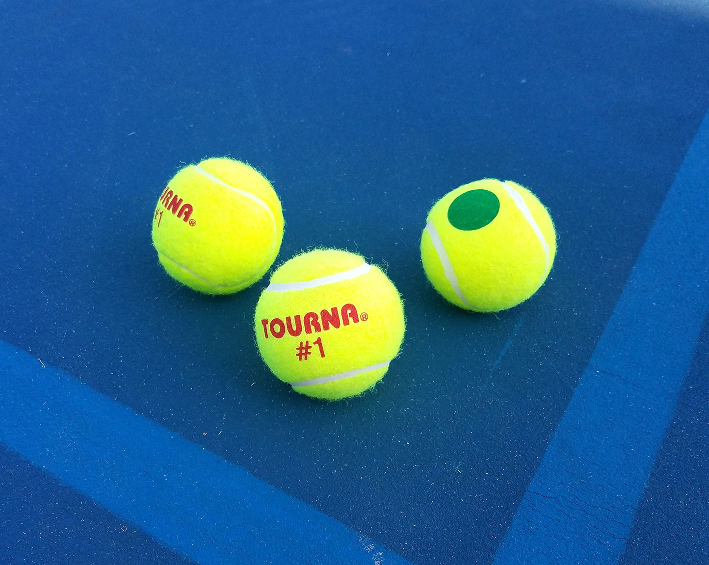 Pelotas de Tenis Tourna Verde Paquete de 12 aprobadas por la USTA