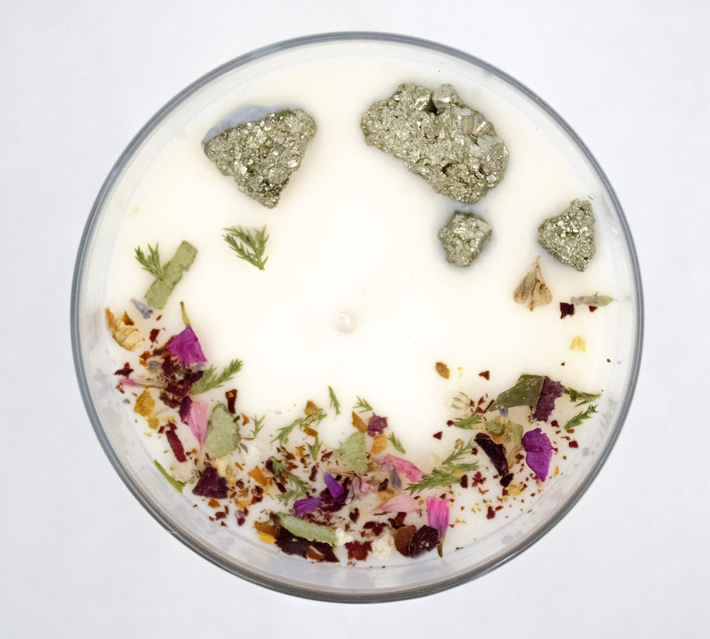 Fuwu, velas aromaticas edicion navidad de cera de soya con cuarzos naturales, velas decorativas hechas a mano con flores secas para decoracion navidad o regalos navideños Sidra de Manzana con caramelo