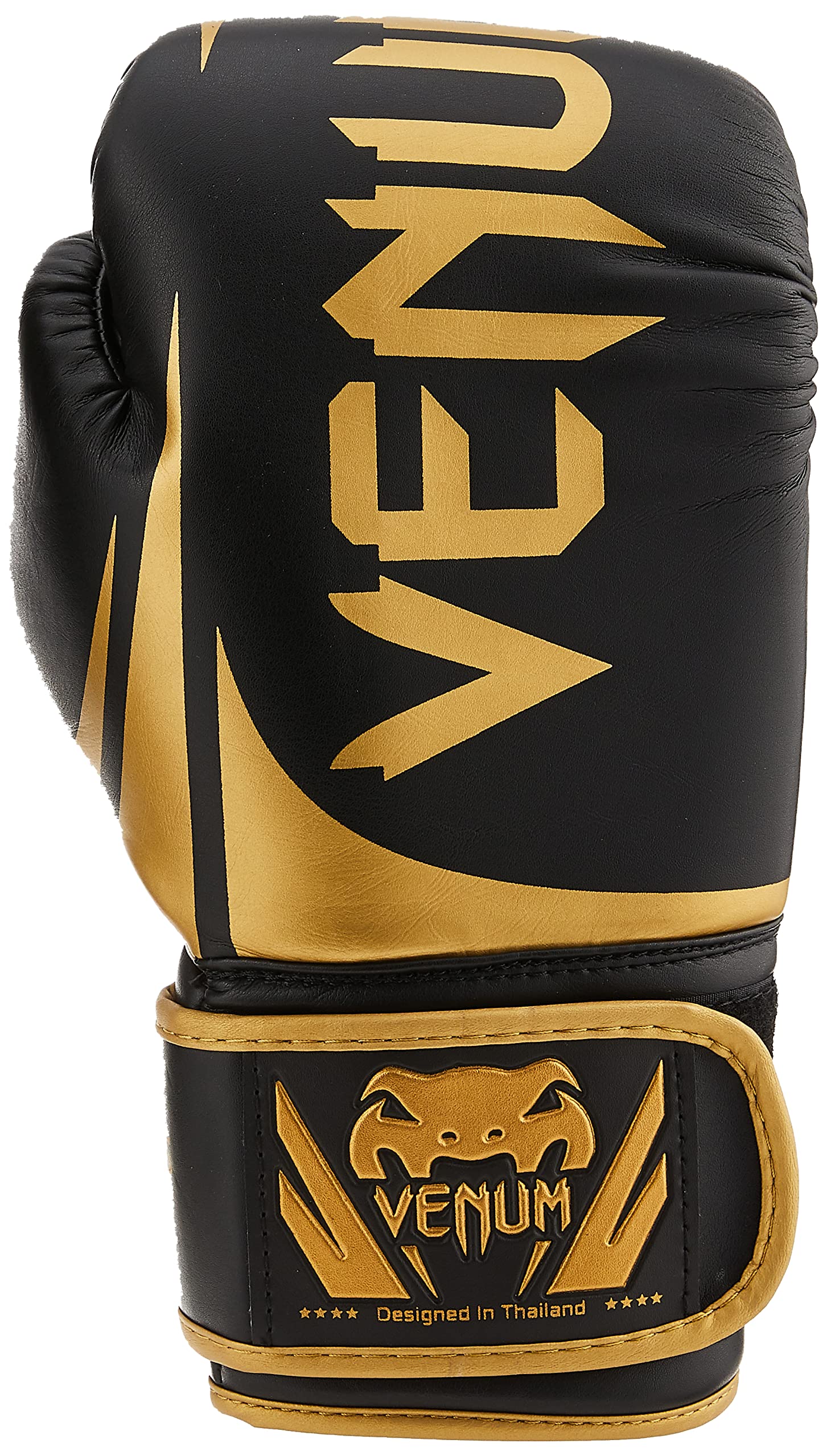 Guantes de Boxeo Venum Negro Dorado 10 oz Challenger 2.0