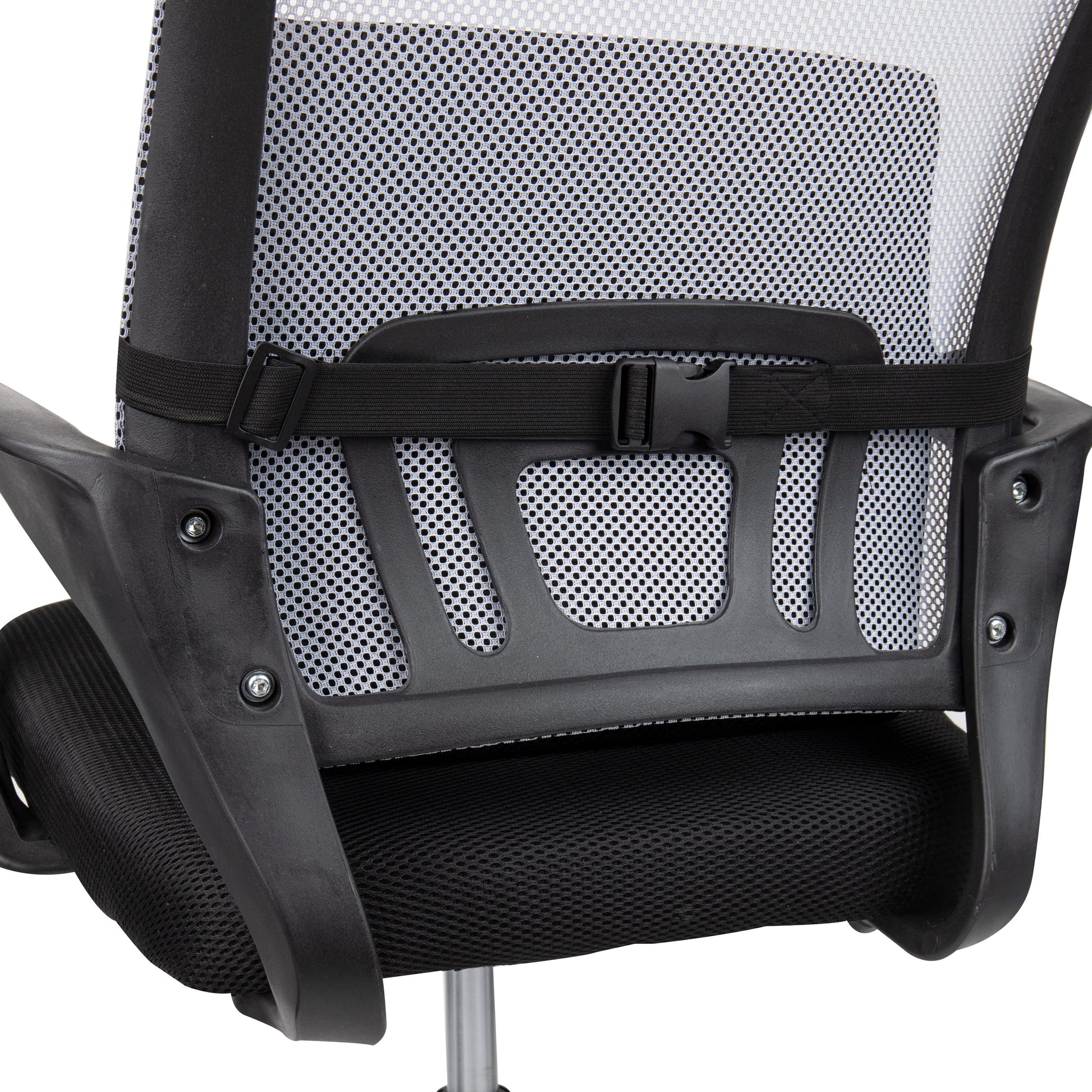 Cojín Ergonómico Mind Reader Negro con Espuma Viscoelástica para Silla de Oficina