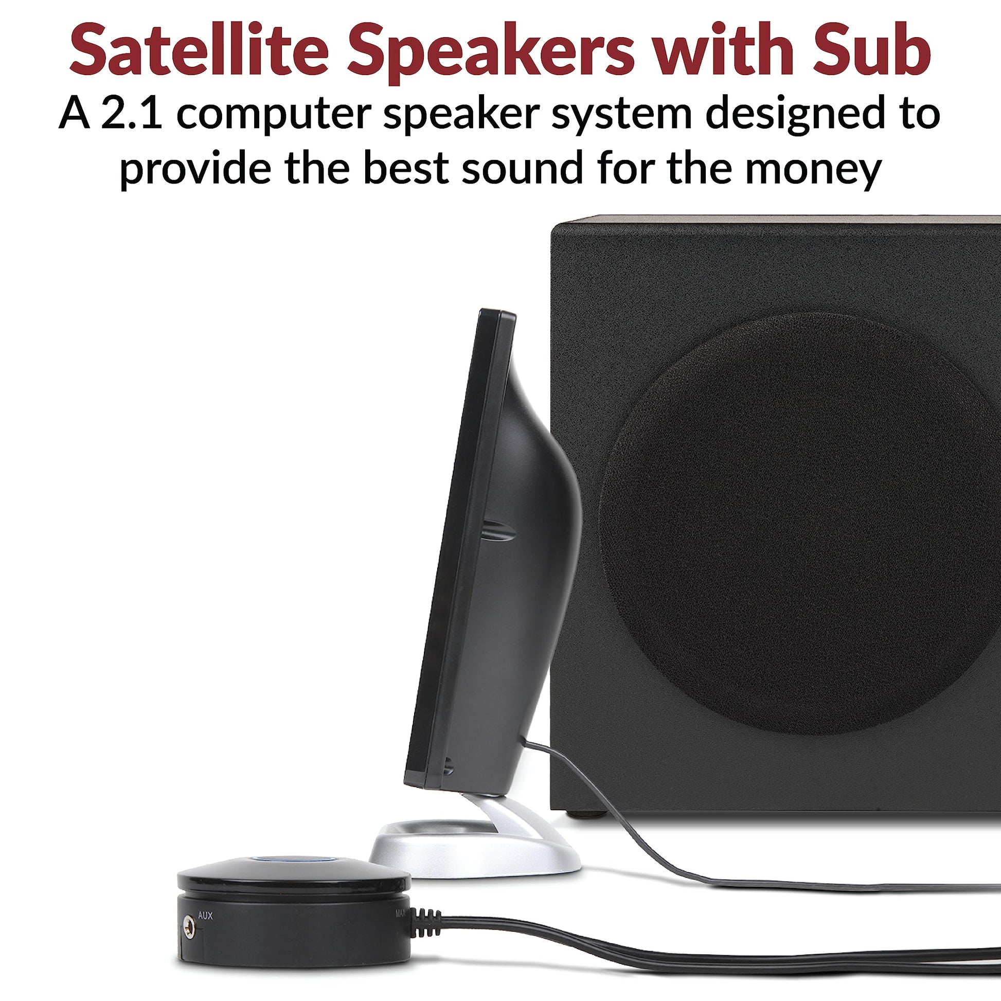 Cyber Acoustics 2.1 Computer Speakers (CA-3090)
