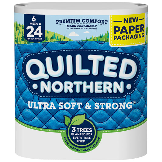 Papel Higiénico Quilted Northern Ultra Soft and Strong 6 Mega Rolls