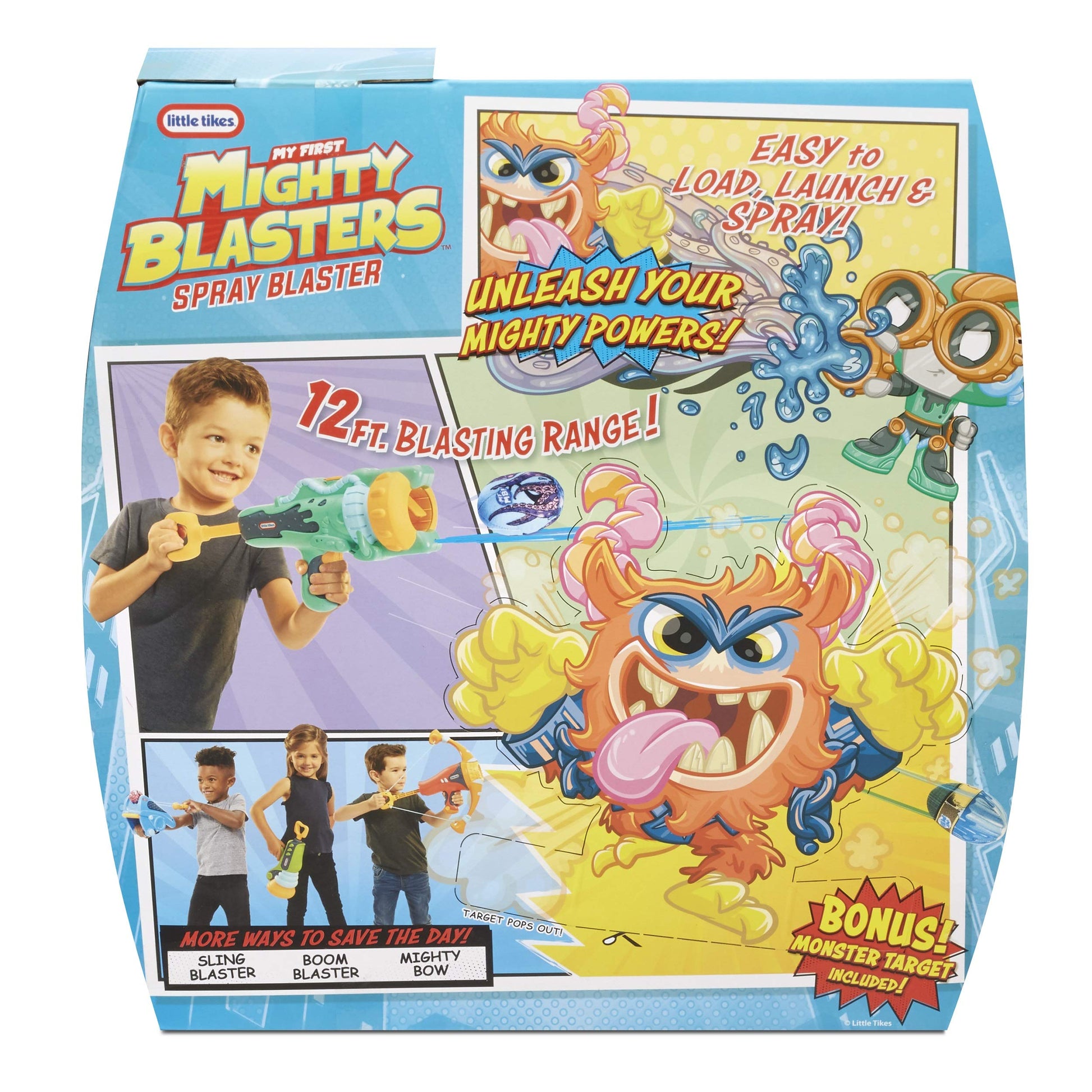 Little Tikes My First Mighty Blasters - Spray Blaster - Pistola con 3 Power Pods, para divertirse en interiores o exteriores. Juguete para niños a partir de 3 años.