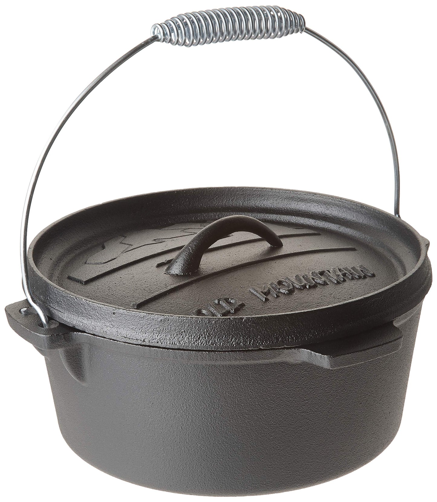 Old Mountain 10176 Pre Seasoned 4-Quart Dutch Oven with Flanged Lid, No Feet by Old Mountain