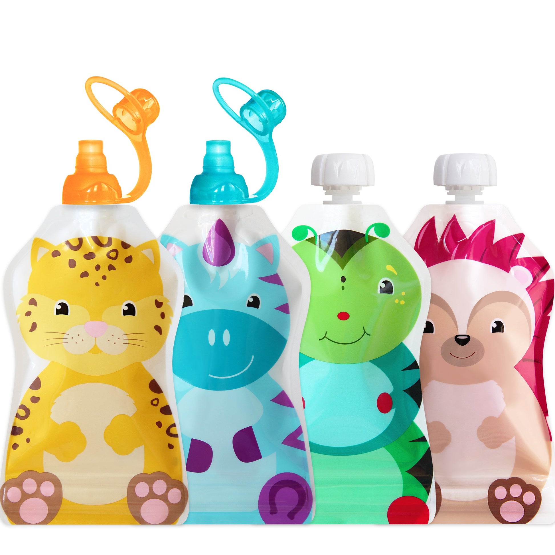 ChooMee Snack'n - Juego de funda reutilizable, Pouch + SoftSip