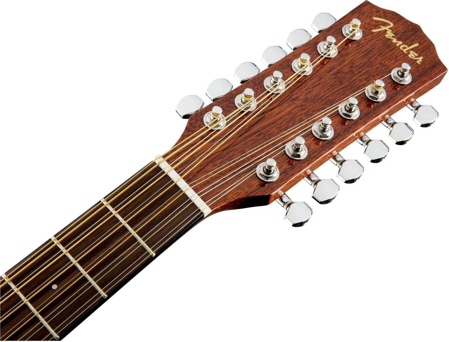 Fender 12-String Acoustic Electric Guitar, with 2-Year Warranty, with Fishman Acoustic Guitar Pickup with Tuner and Equalizer, Rounded Walnut Fingerboard, Glossed Natural Finish, Mahogany Body