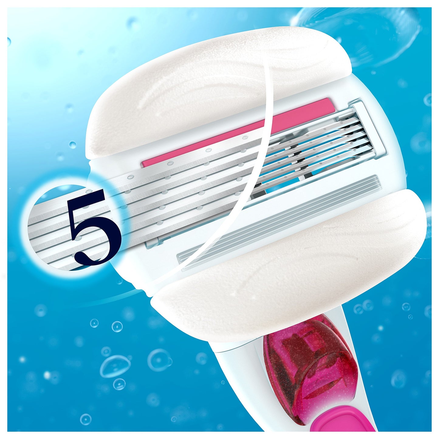 Venus ComfortGlide with Olay Sugarberry Women's Razor Blades - 6 Refills