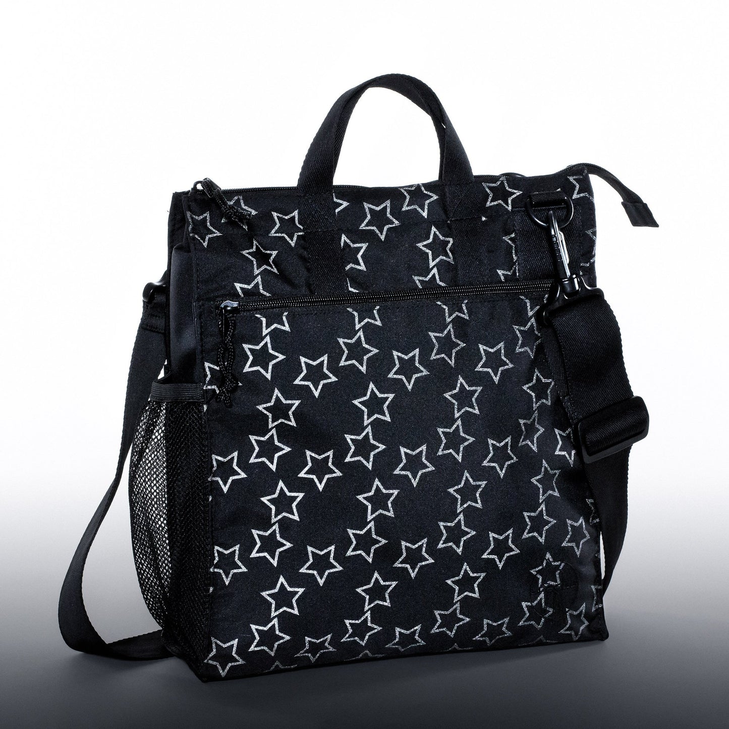 Lassig - Bolsa para pañales, Negro (Star Black)