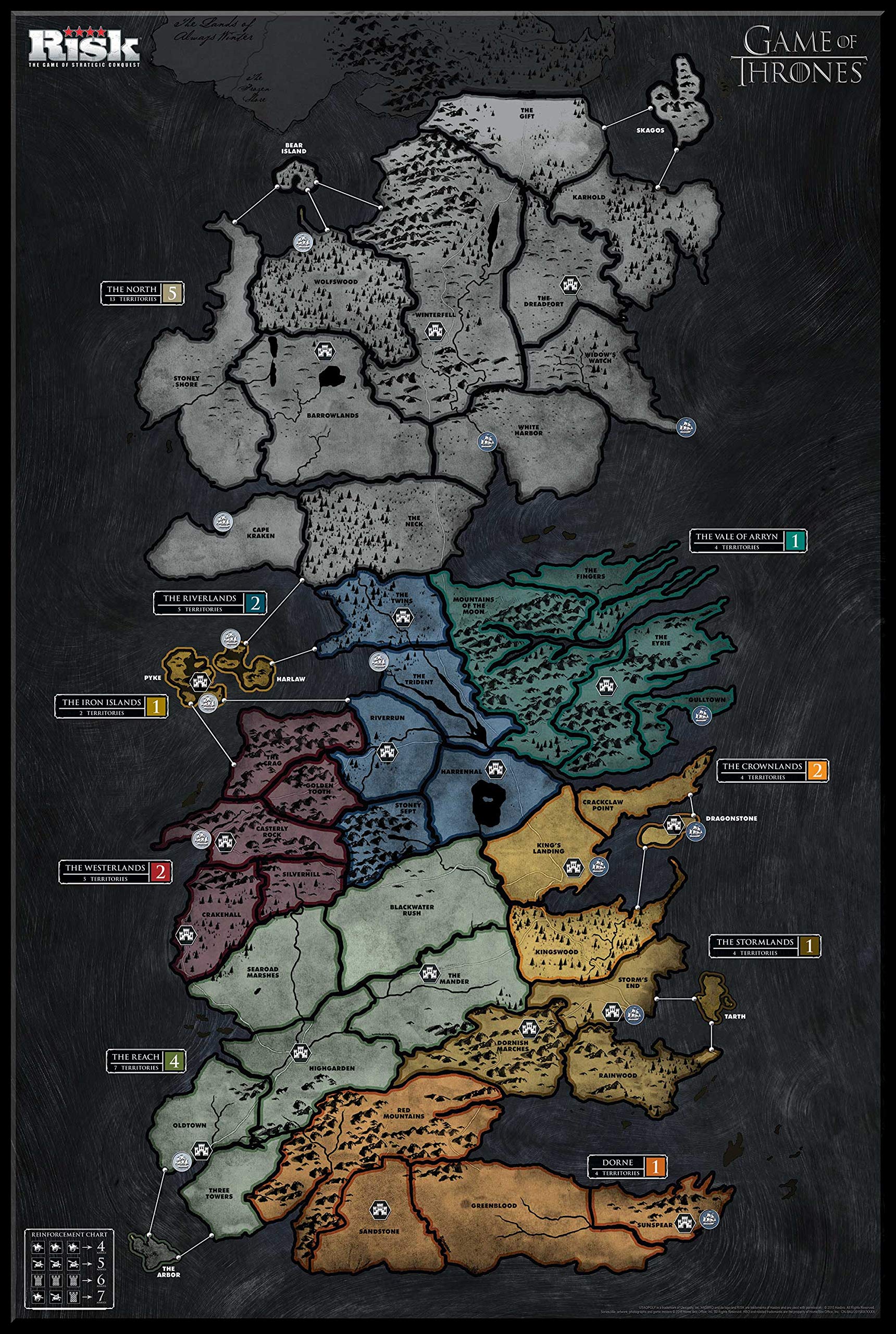 USAopoly Juego de mesa Risk: Game of Thrones