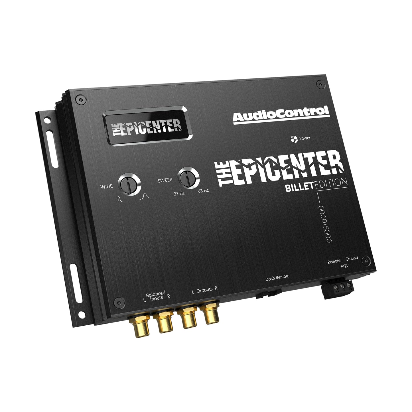 AudioControl The EPICENTER Billet LE Edición Limitada Procesador Digital de Restauración de Bajos, Potenciador de Audio de Coche con Soporte de Tablero Incluido, Perilla de Control Remoto con Cableado