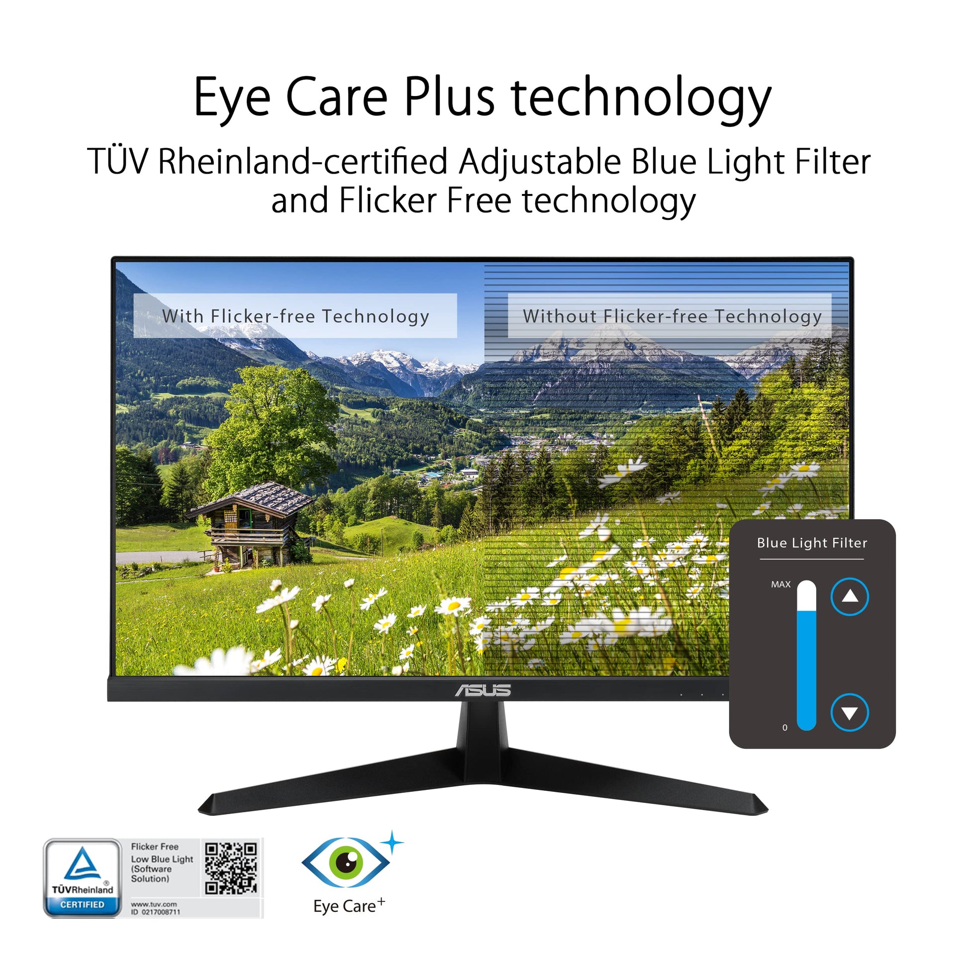 ASUS Monitor VY249HF 23.8 Pulgadas, Full HD, IPS, 100 Hz, 1x HDMI, Color Negro