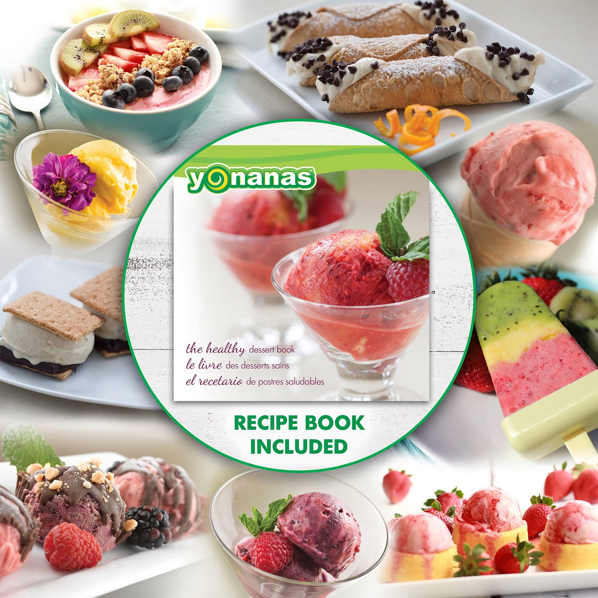 Máquina para Postres Yonanas Negra y Plateada 200 Vatios