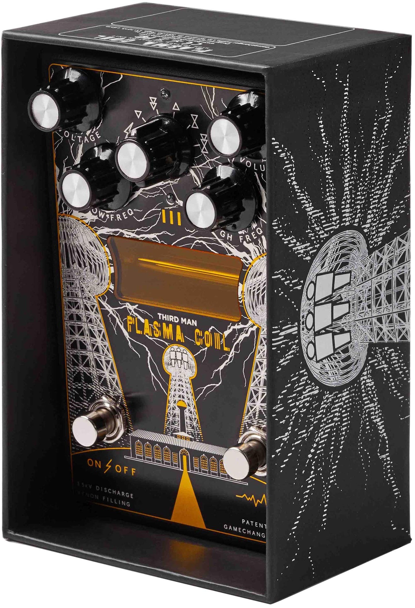 Gamechanger Audio Third Man Records Plasma Coil Pedal de efecto distorsión de alto voltaje