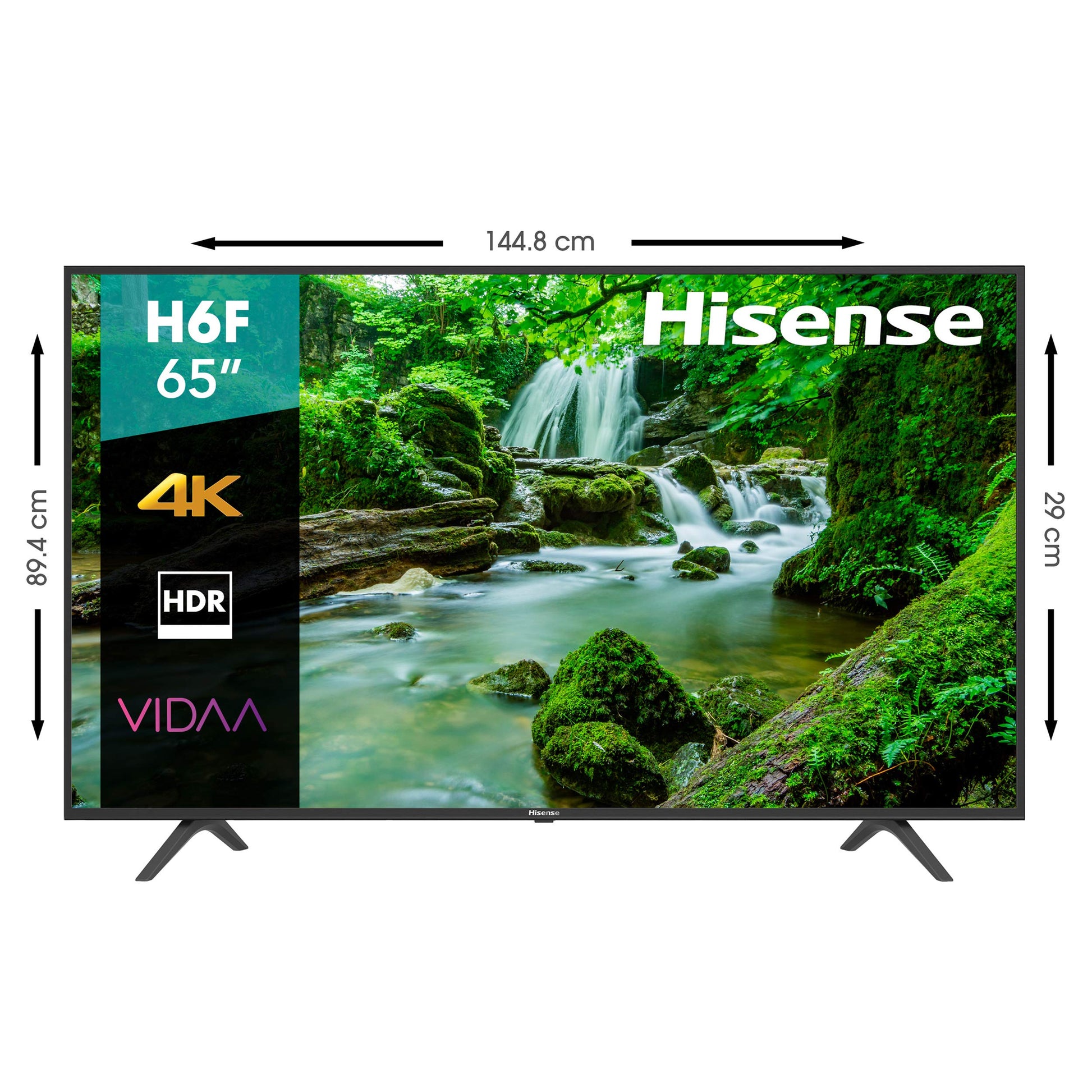 Hisense 65” Serie H6F VIDAA Smart TV 4K UHD (65H6F)