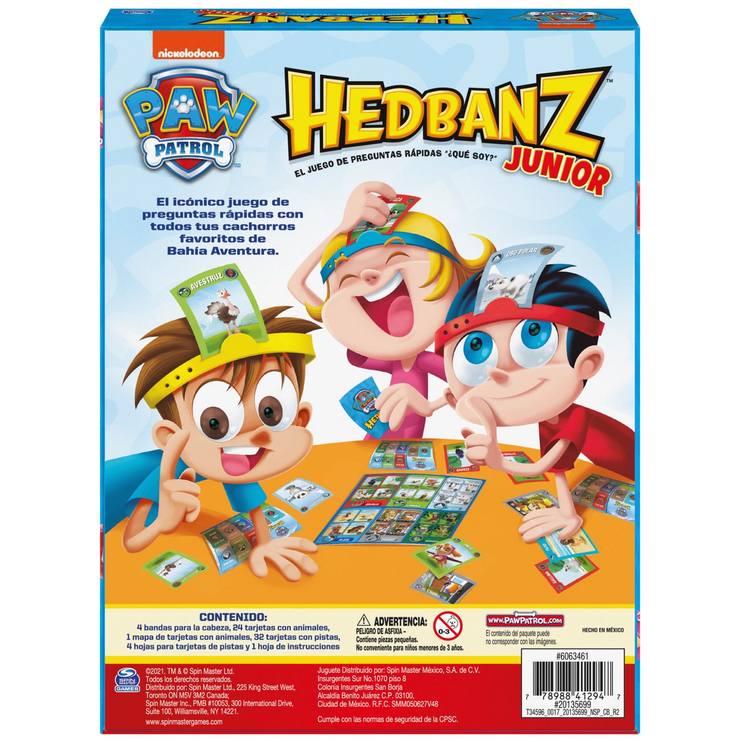 Juego de Mesa Spin Master HedBanz Junior Paw Patrol para Niños a Partir de 5 Años
