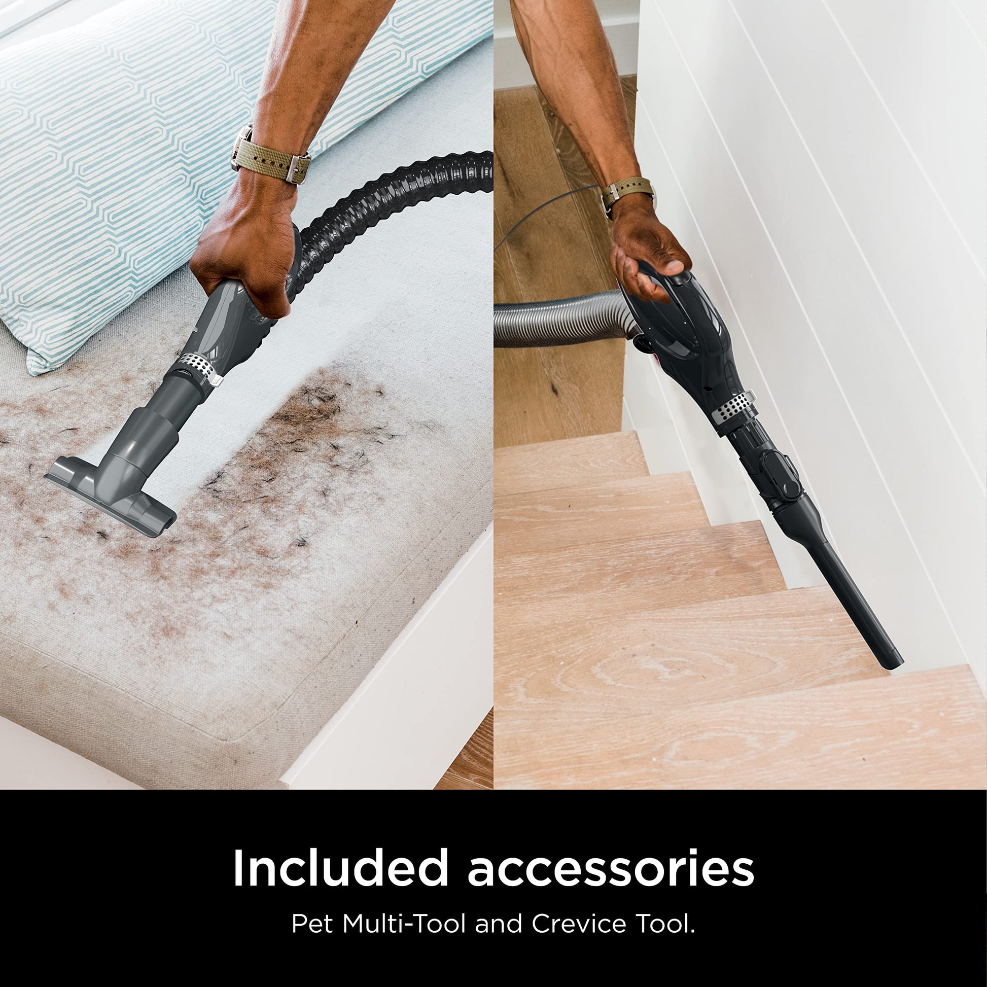 Shark ZU102 - Aspiradora Vertical para Mascotas con PowerFins HairPro y tecnología neutralizadora de olores, carbón, 2.9 L