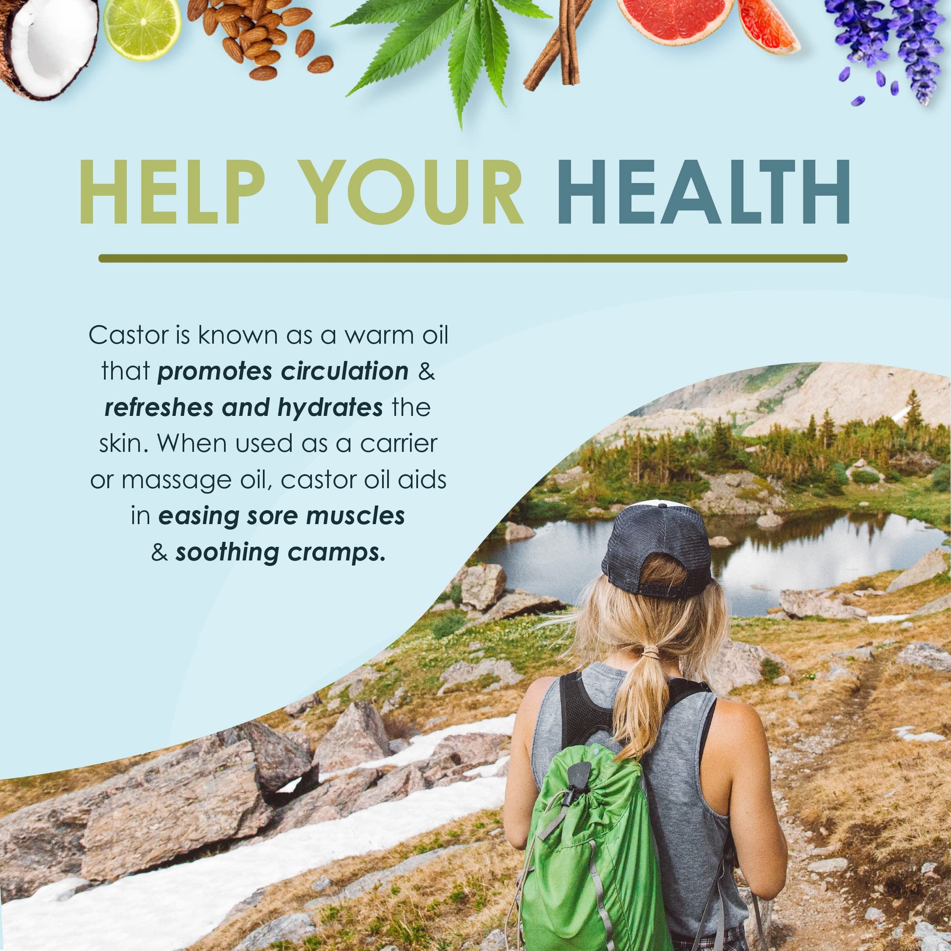 Aceite de Ricino Orgánico Naked Pure 100% 32 Ounce