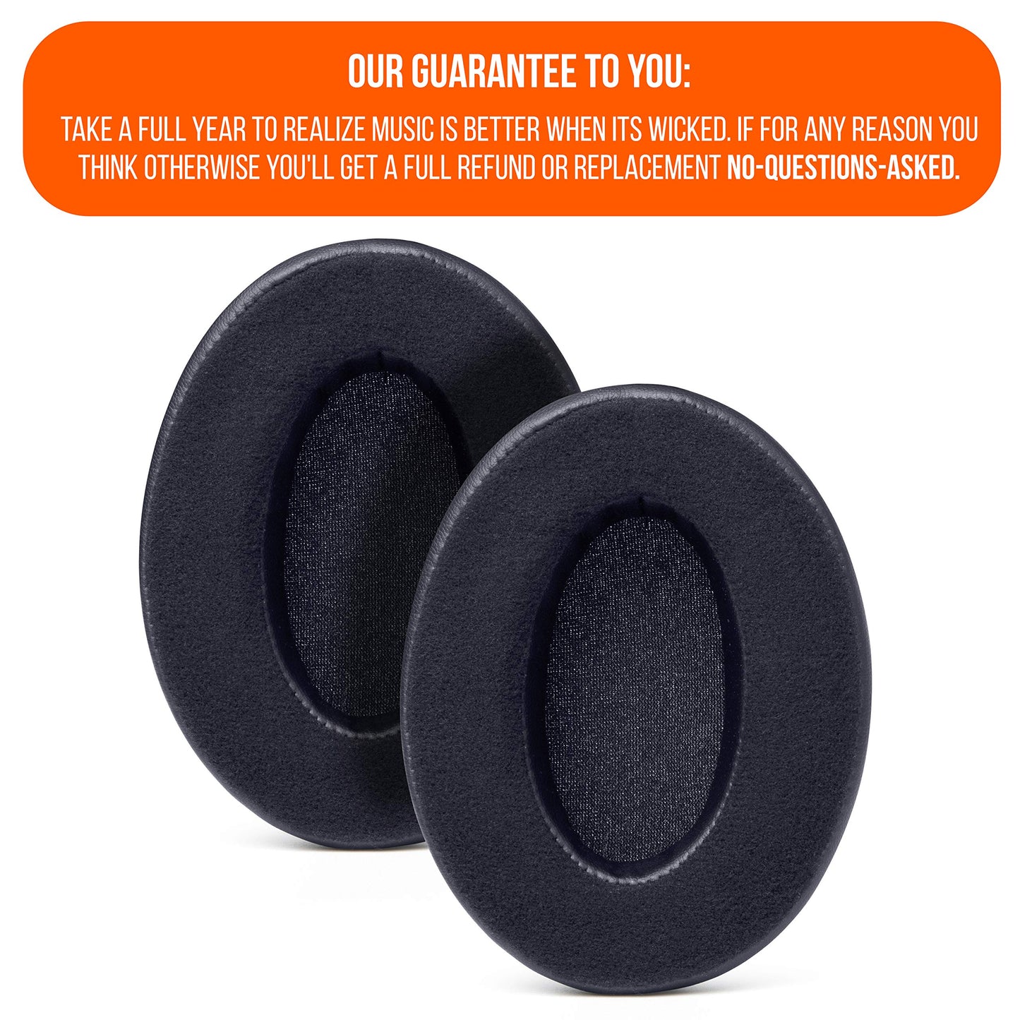 Almohadillas de Terciopelo WC Wicked Cushions Black Compatibles con ATH M50X para Hombre