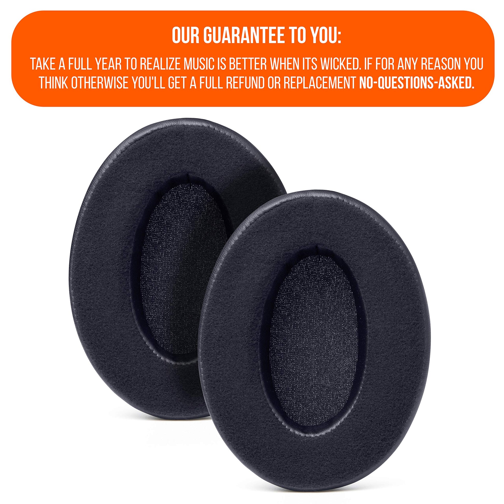 Almohadillas de Terciopelo WC Wicked Cushions Black Compatibles con ATH M50X para Hombre
