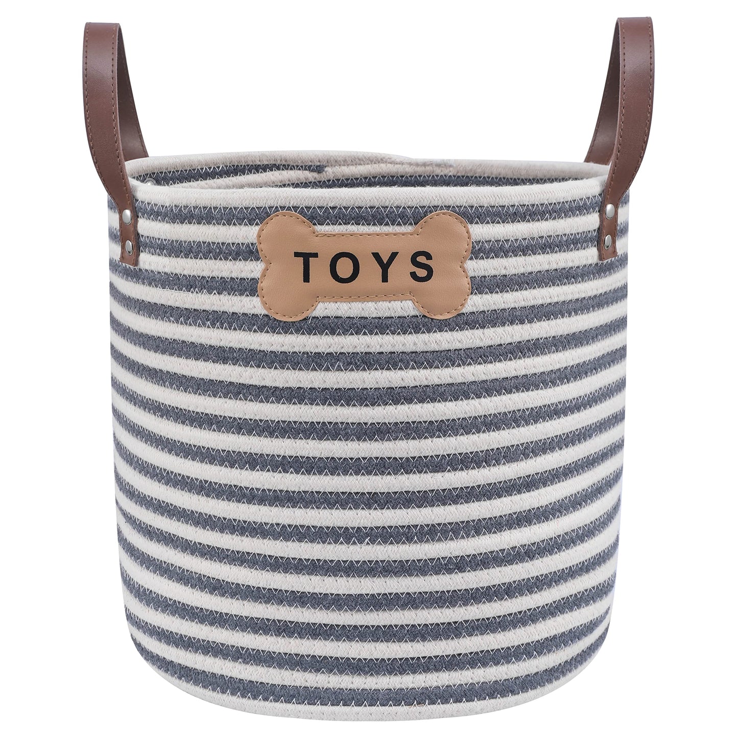 Almacenamiento de Juguetes Park Life Designs Rayas Blanca Gris para Mascotas