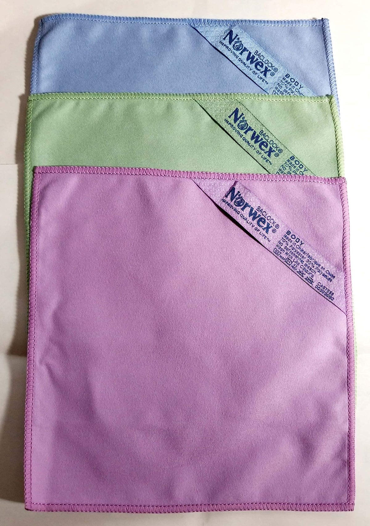 Norwex ante antibacteriano hacer-producto limpiador de cara toallita de baño (paquete de 3)