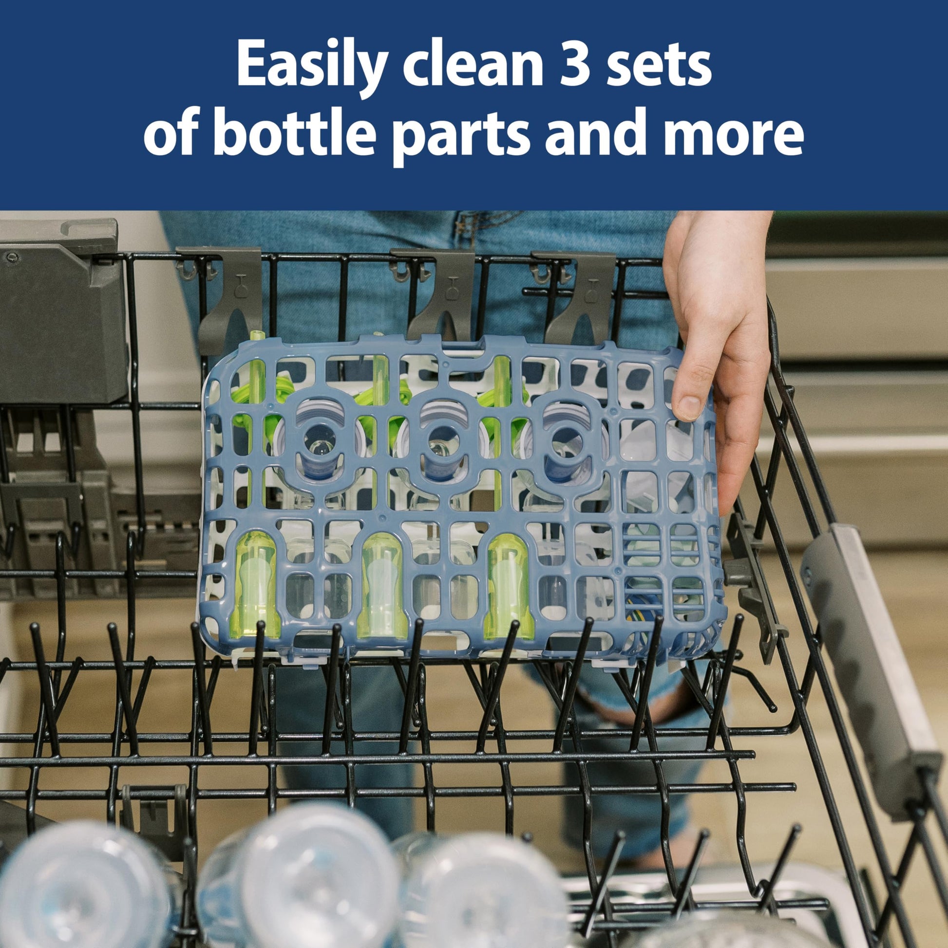 Cesta Dr. Brown's Blanco sin BPA para Biberones y Accesorios para Bebés