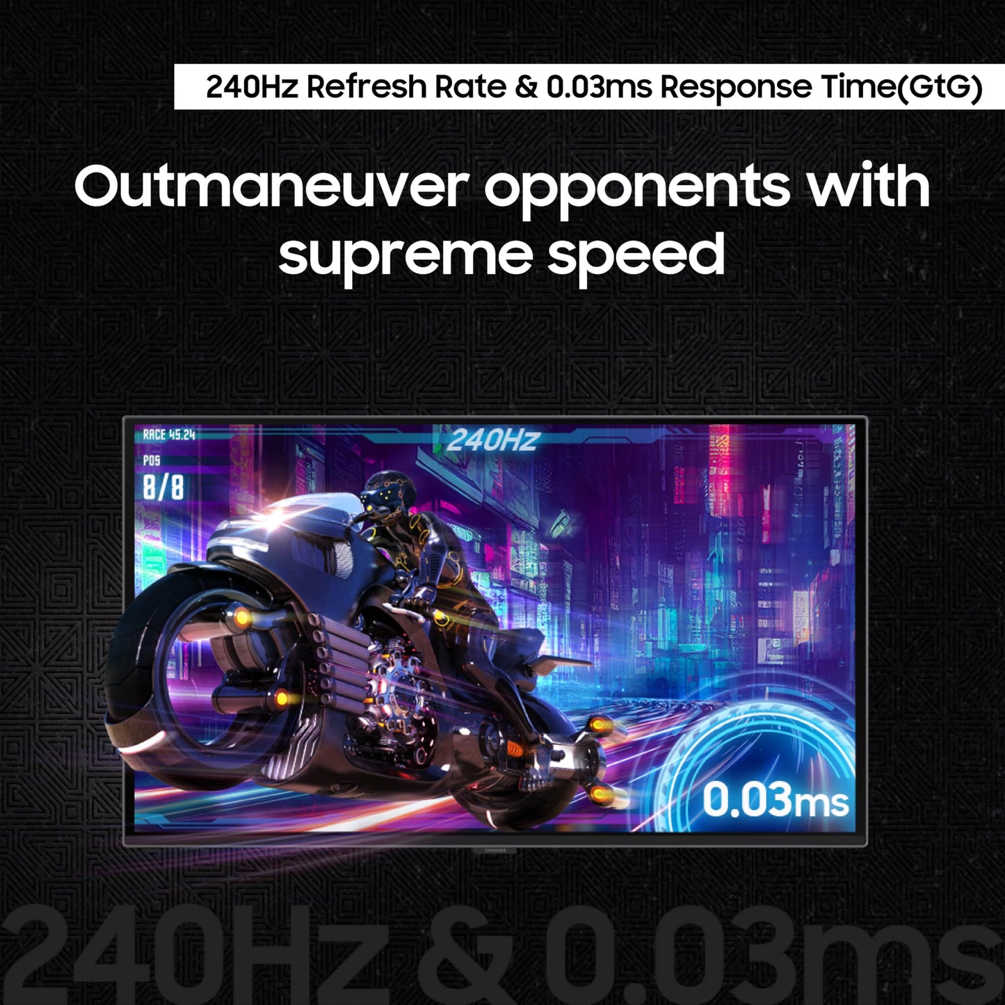 Samsung Odyssey OLED G6 (G61SD) QHD y QD-OLED 240Hz 0.03ms FreeSync Premium Pro Monitor para juegos con elegante diseño de metal, 3 años de garantía, EE. UU., LS27DG610SNXZA