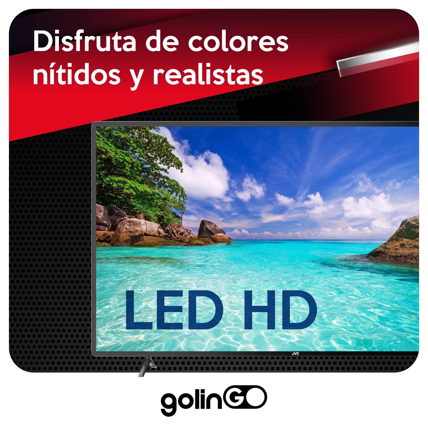 Televisor JVC Smart TV HD Frameless 32 Pulgadas Roku TV