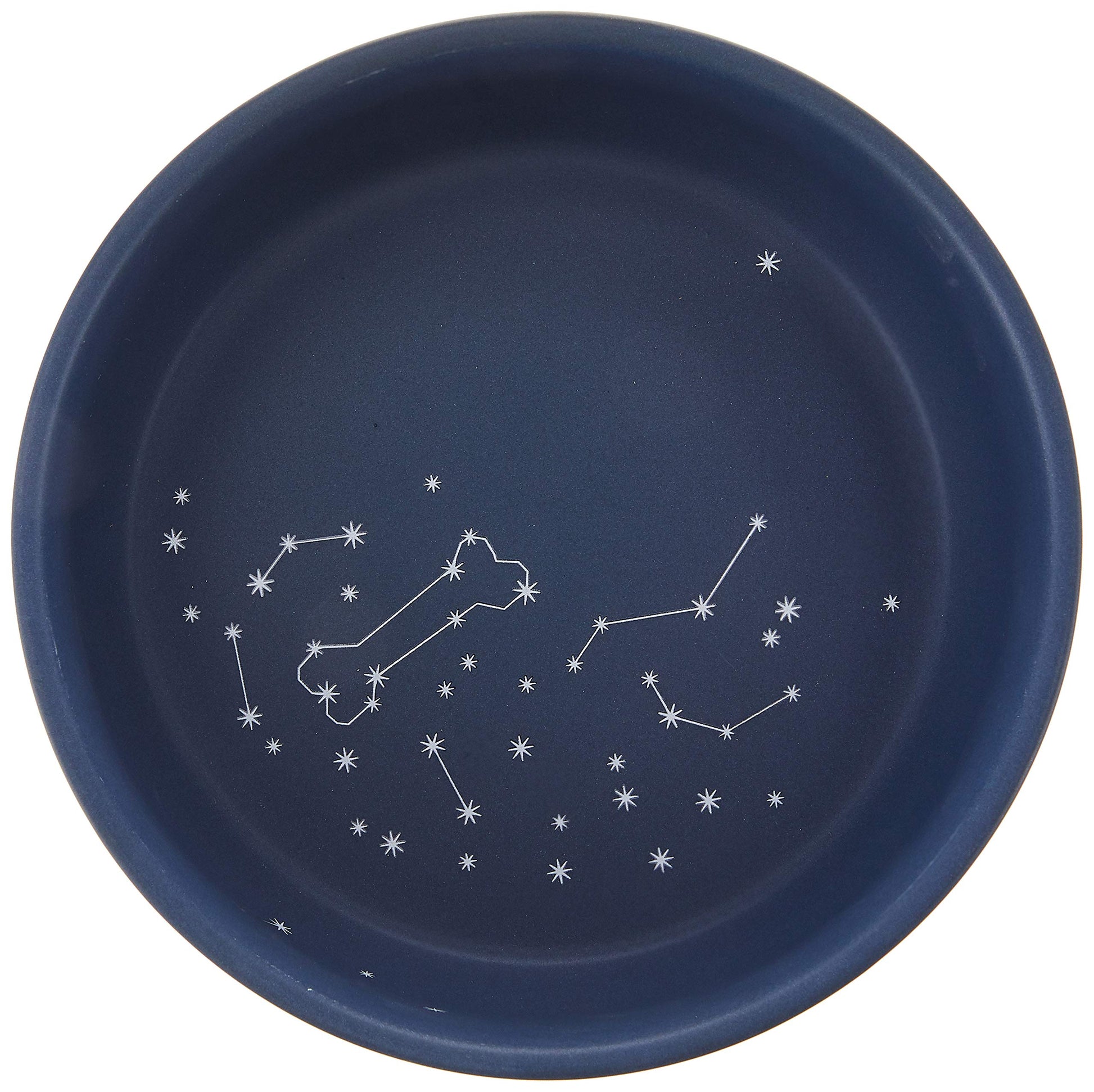 Fringe Studio Cuenco para Mascotas, Mediano, Celestial (479007), Azul Oscuro