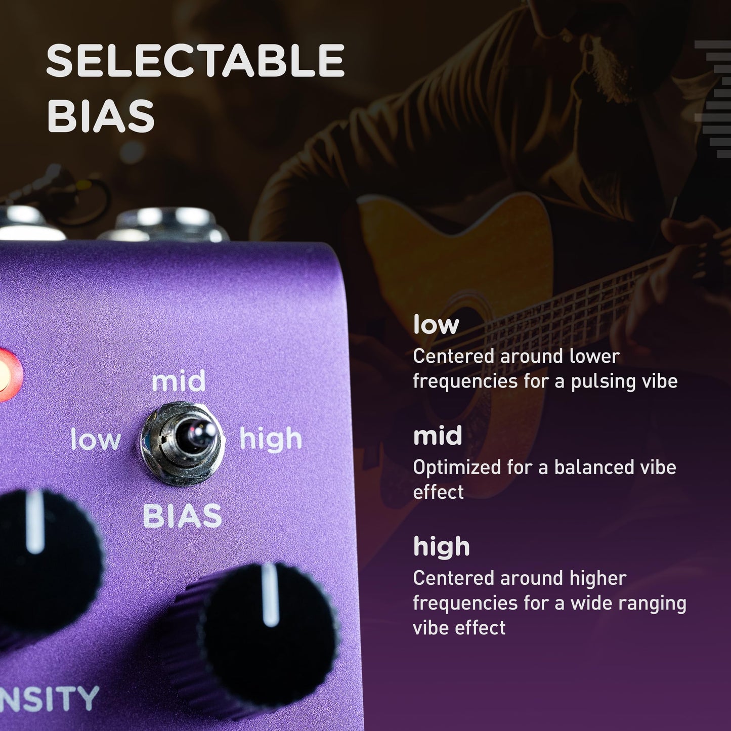 Pedal de Efectos Strymon UltraViolet clásico Vibe para Guitarra Eléctrica y Acústica, Sintetizadores y Teclados