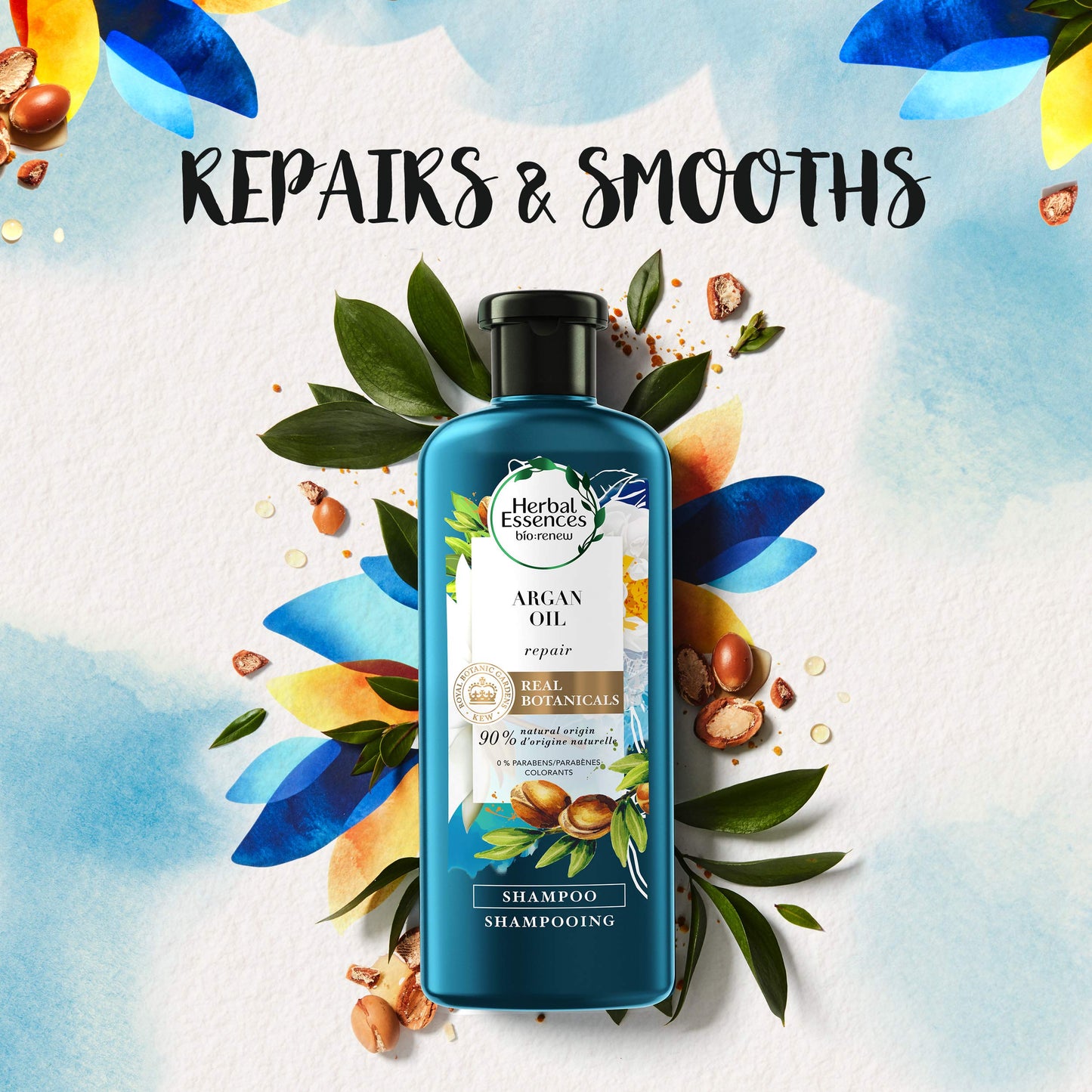 Herbal Essences Bíorenew Repair Argan Oil Of Morocco Shampoo, 400ml + Acondicionador Bio:Renew Argan Oil Of Morocco, 400 ml