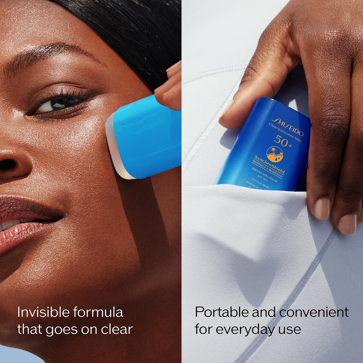 Clear Sunscreen Stick SPF 50 Plus by Shiseido for Unisex - 0.7 oz Sunscreen