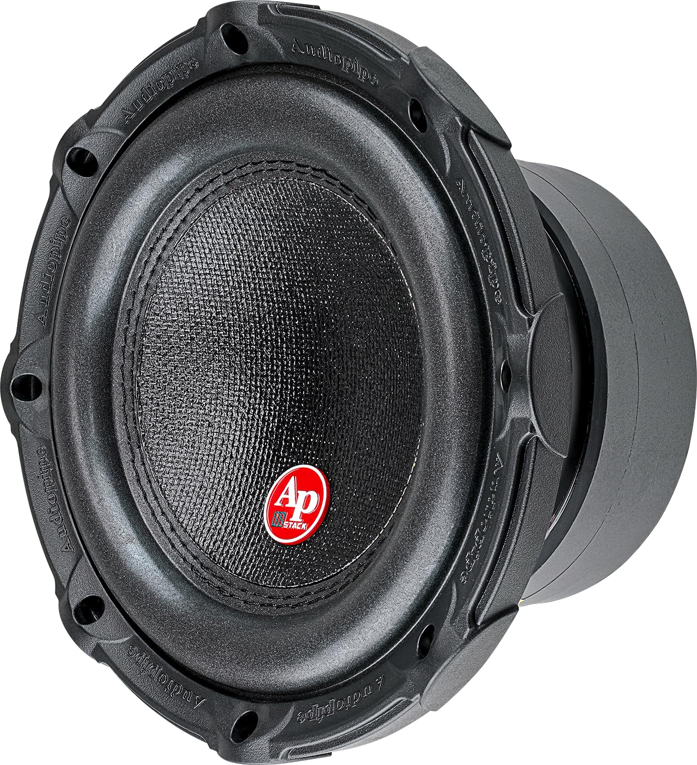 Audiopipe - Subwoofer de cono compuesto de triple pila de 8 pulgadas (TXX-BDC-III-8), rendimiento superior, 500 W, 3 imanes, bobina de voz BASV, cesta de aluminio, cono de papel sin prensa, 2 x 4