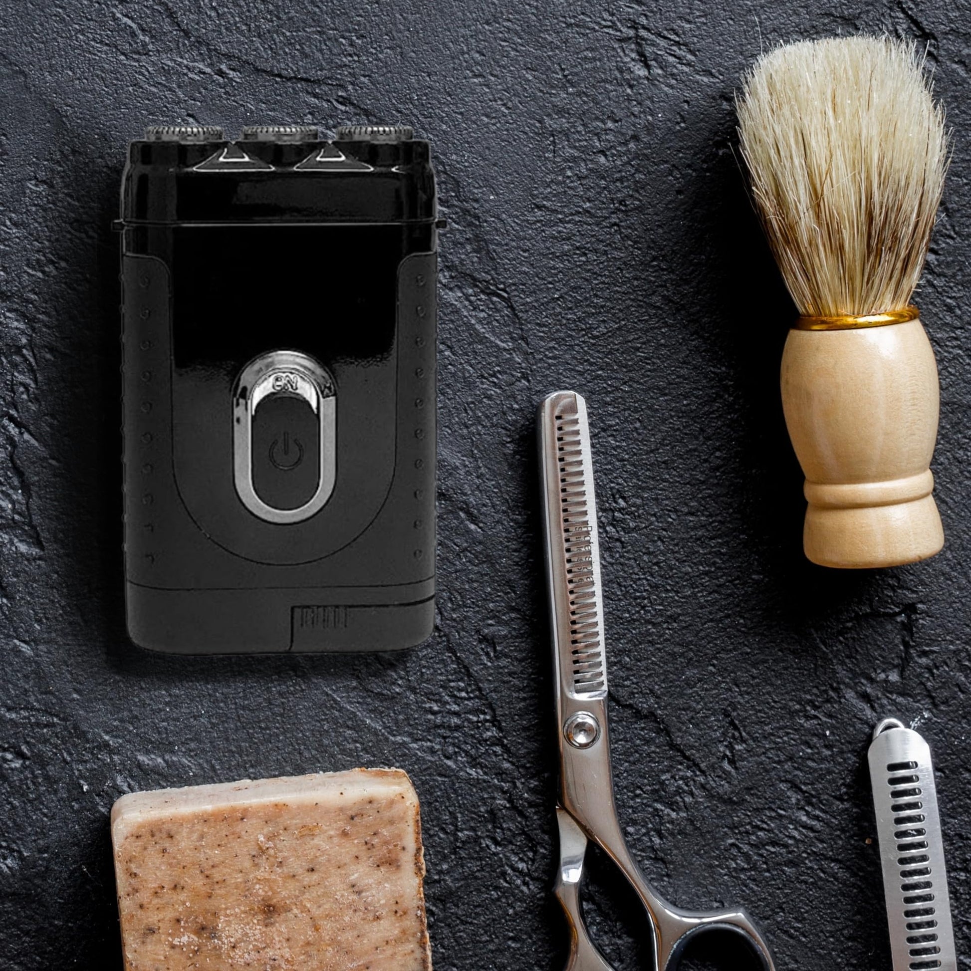 Afeitadora Eléctrica Tacshaver Negra Recargable 3D Inalámbrica para Hombre