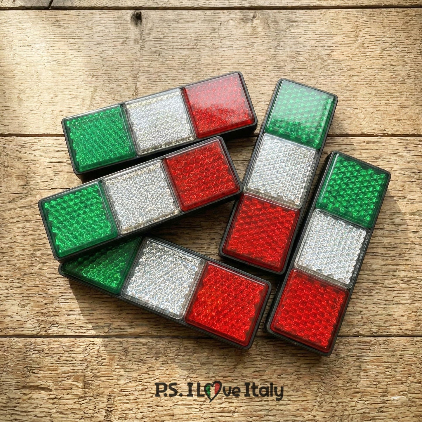 P.S. I Love Italy Italian Flag Reflector