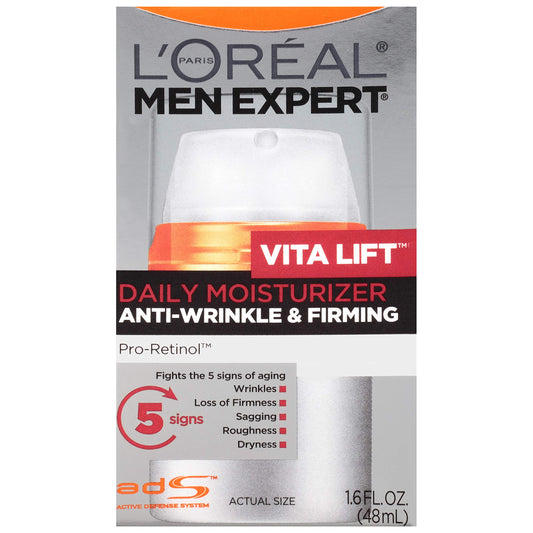 L'Oreal Paris Men's Expert Vita Lift Anti-Wrinkle and Firming Moisturizer, 1.6-Fluid Ounce