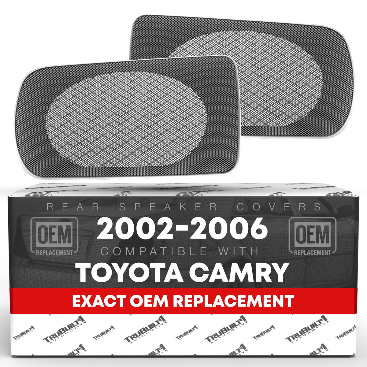 Rejillas de Reemplazo para Bocinas T1A Toyota Camry Traseras Gris 2002-2006