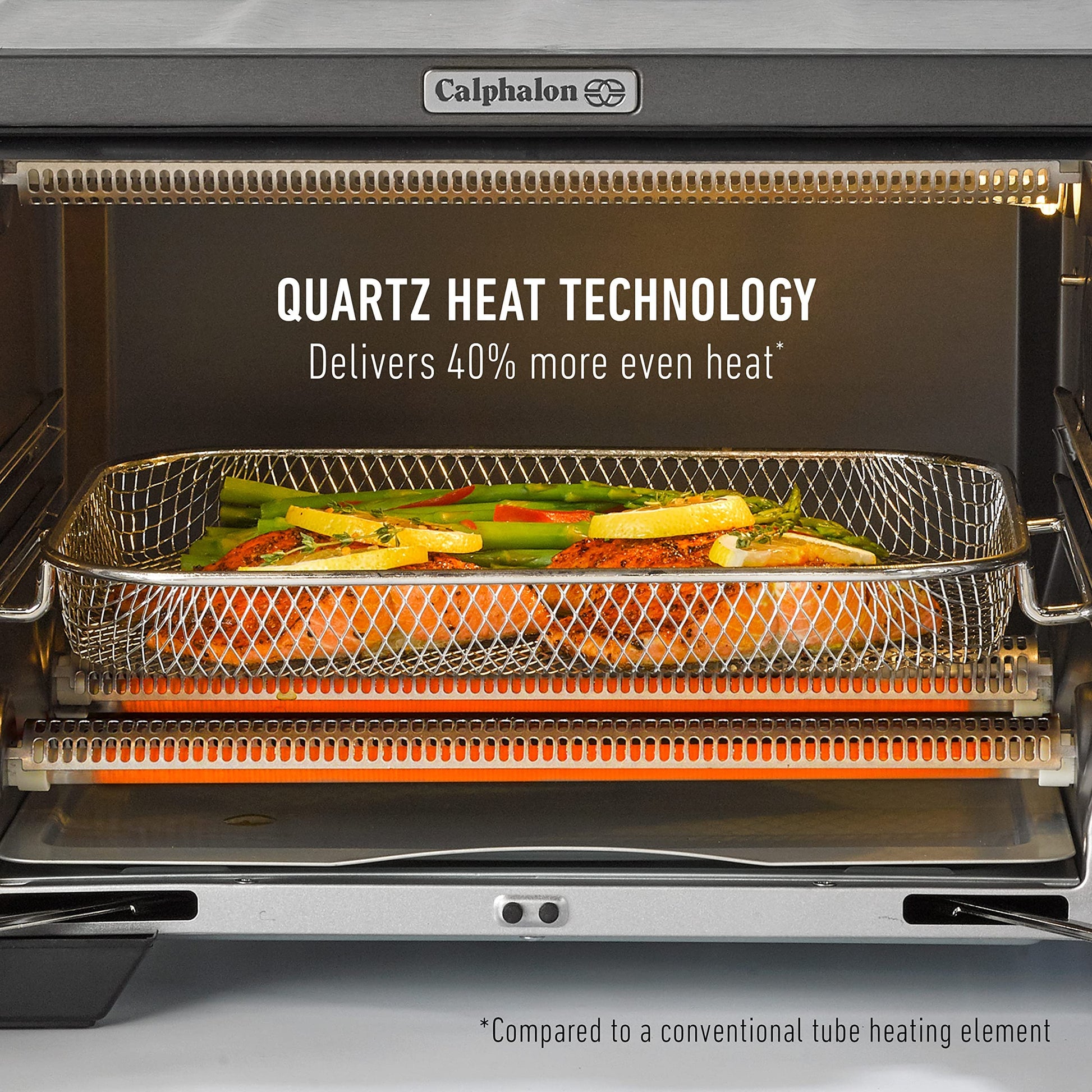 Calphalon® Horno freidora de aire para puerta francesa, horno tostador de convección 11 en 1