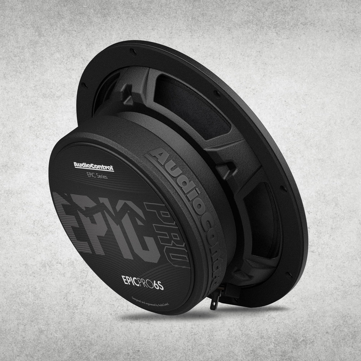 Altavoces Delgados AudioControl EPICPRO6S Negro de 6.5 Pulgadas con 200 W RMS y Montaje Superficial