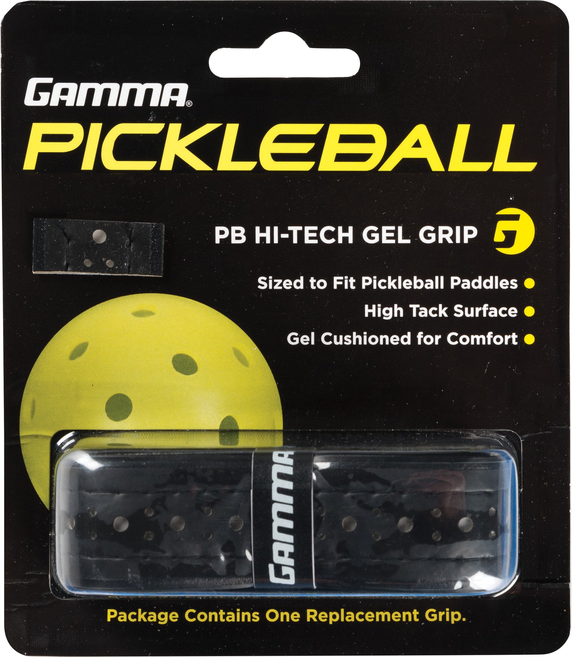 GAMMA - Agarre de Repuesto de Gel de Alta tecnología, Agarre pegajoso y Reductor de Golpes para paletas de Pickleball, Agarre cómodo Que Absorbe la Humedad