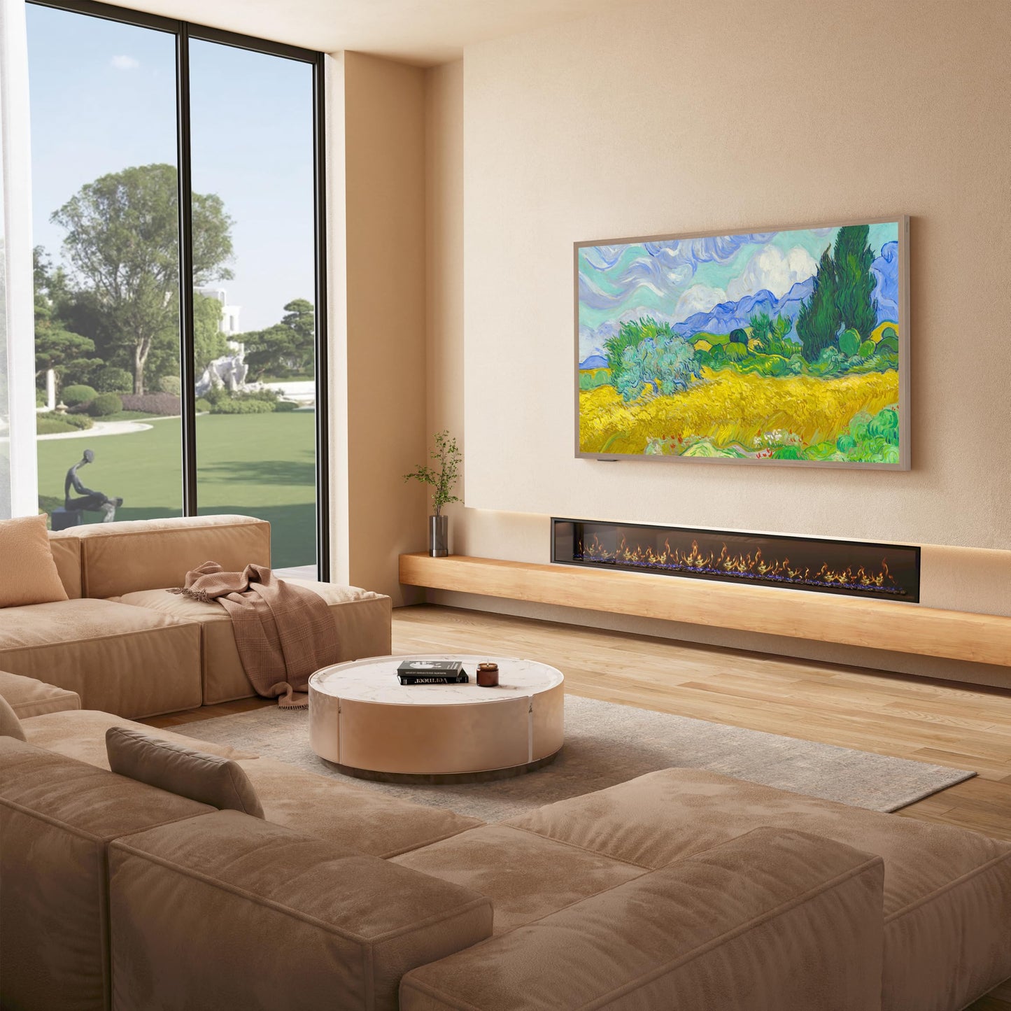 Hisense Pantalla de 55" Canvas TV S7N - Modo Arte,UltraSlim Wall Mount,4K Quantum Dot Color (2025)