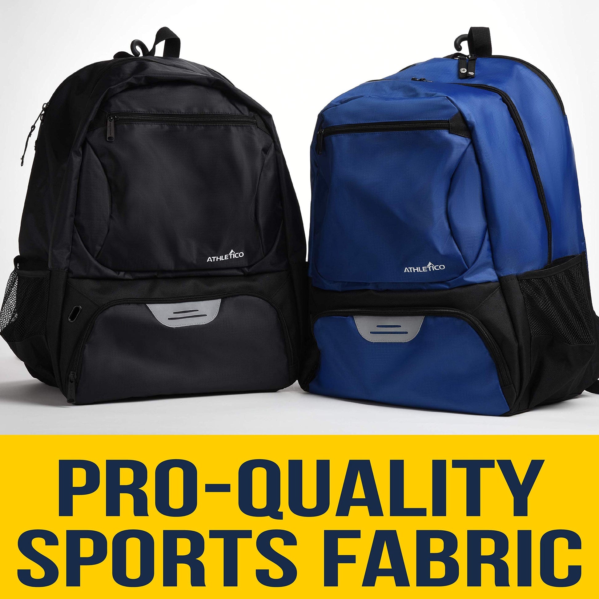 Athletico Premier - Mochila de tenis con compartimento acolchado para 2 raquetas, compartimento separado y ventilado para zapatos, bolsas de tenis para hombres o mujeres, Negro