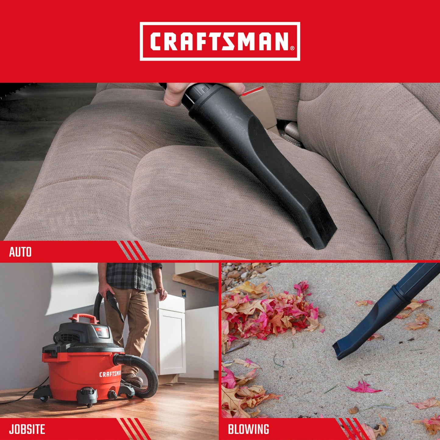 Craftsman CMXZVBE38620 2-1/2 Pulgadas. Boquilla de Coche para aspiradora húmeda/Seca